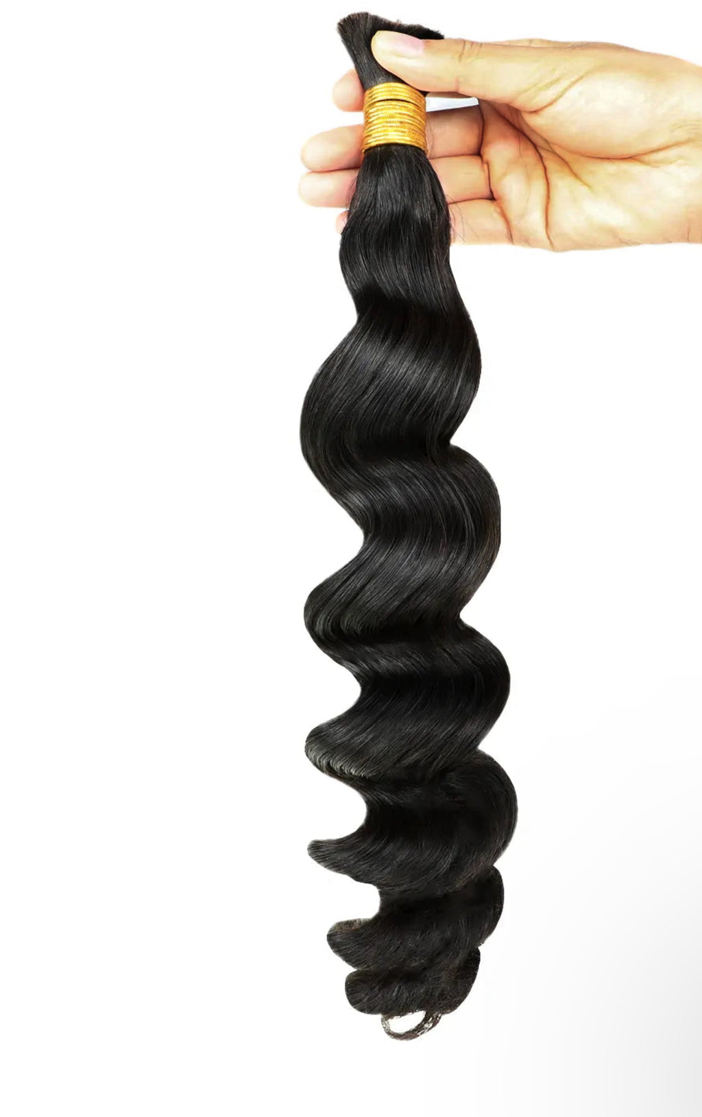 100% Raw Cambodian Virgin Human Braiding bulk hair ( Single Bundle)